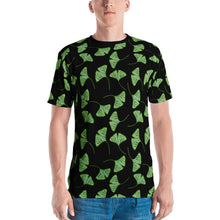 Load image into Gallery viewer, Ginkgo Leaves Black and Green All-Over Cut &amp; Sew Men&#39;s T-shirt