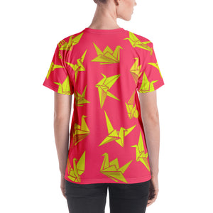 Origami Cranes All-Over Cut & Sew Women's T-shirt