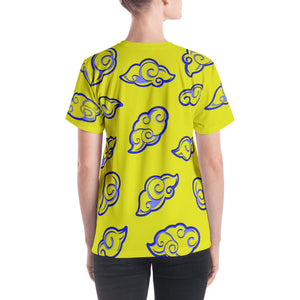 Kumo Clouds All-Over Cut & Sew Women's T-shirt