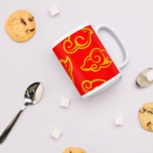 Load image into Gallery viewer, Kumo Clouds Gold &amp; Red Coffee Mug