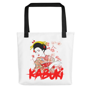 Kabuki Female Performer Anime Style Tote Bag