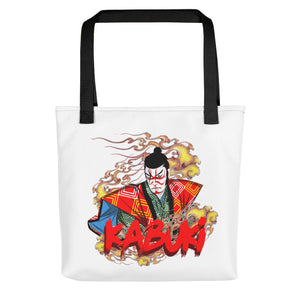 Kabuki Male Performer Anime Style Tote Bag