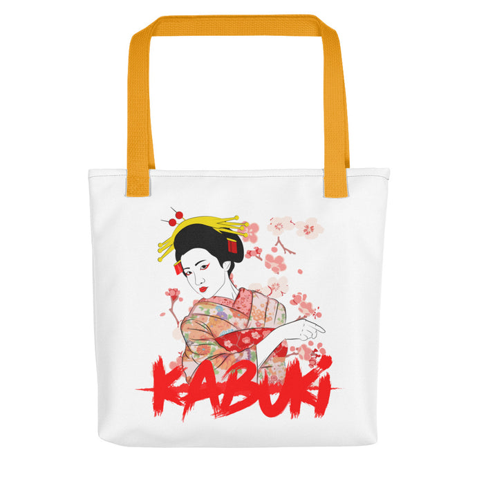 Kabuki Female Performer Anime Style Tote Bag
